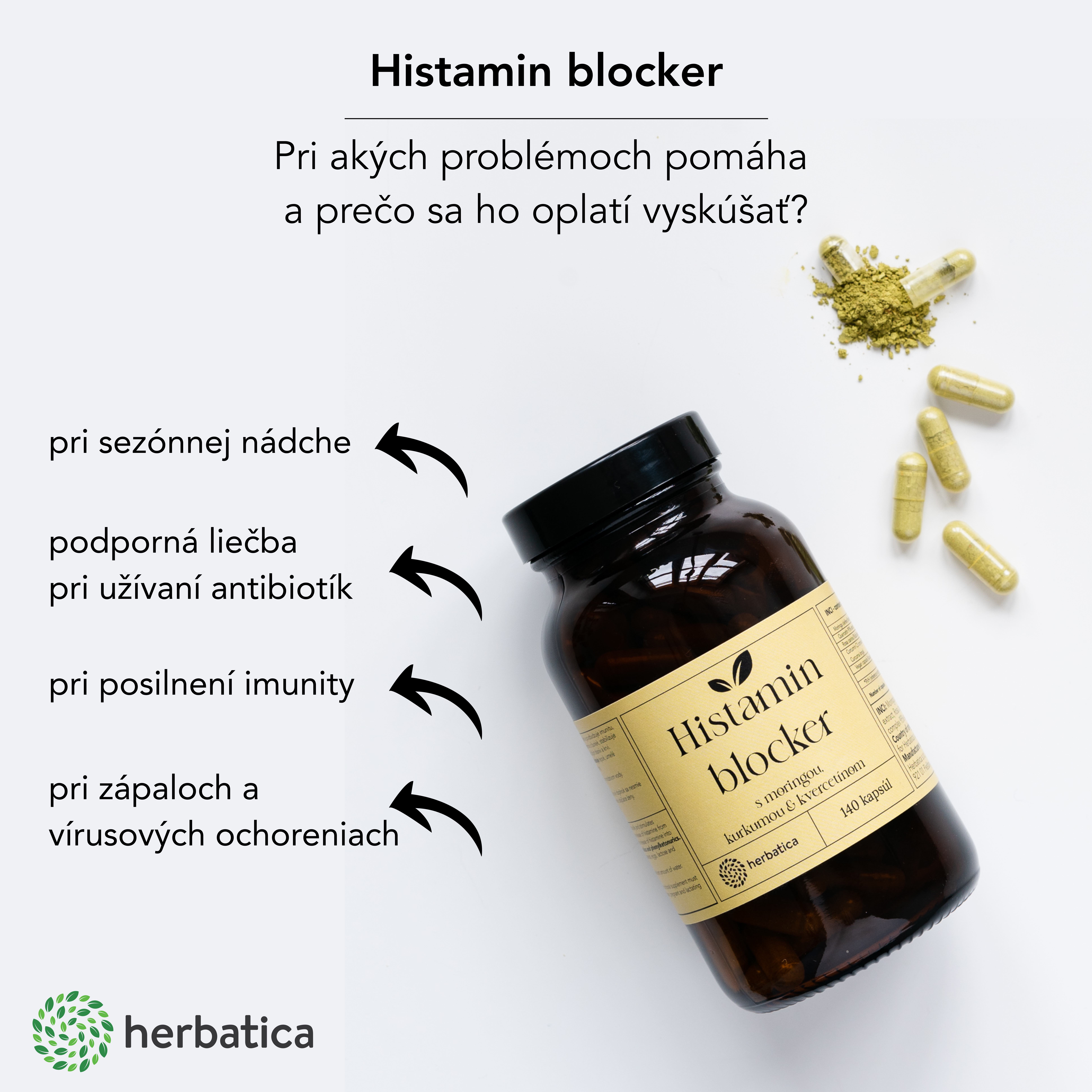 infografika histamin blocker ucinky